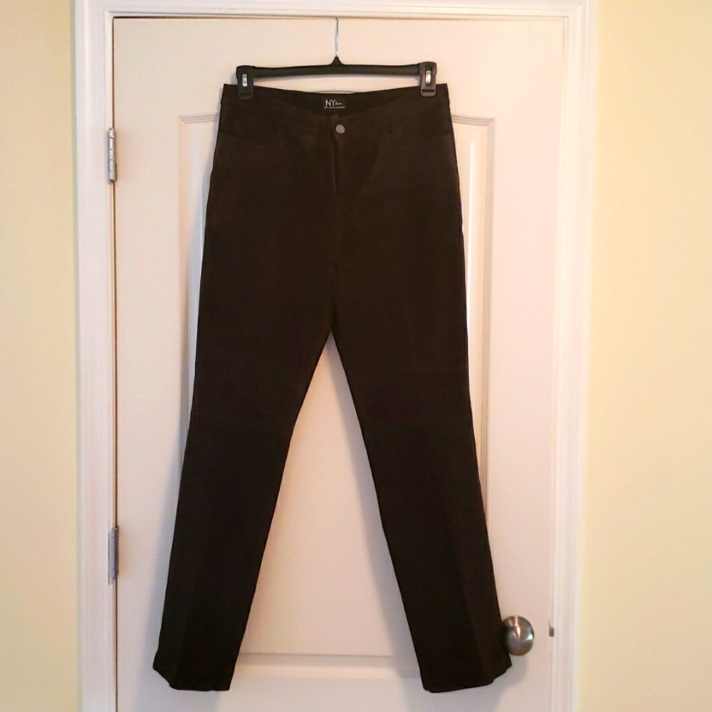 Chocolate Brown Suede Pants